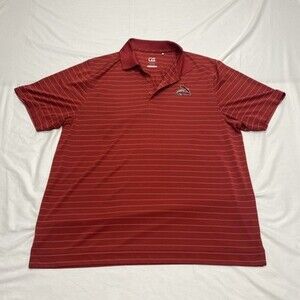 Cutter & Buck St. Louis Cardinals Striped Polo Shirt Size XL